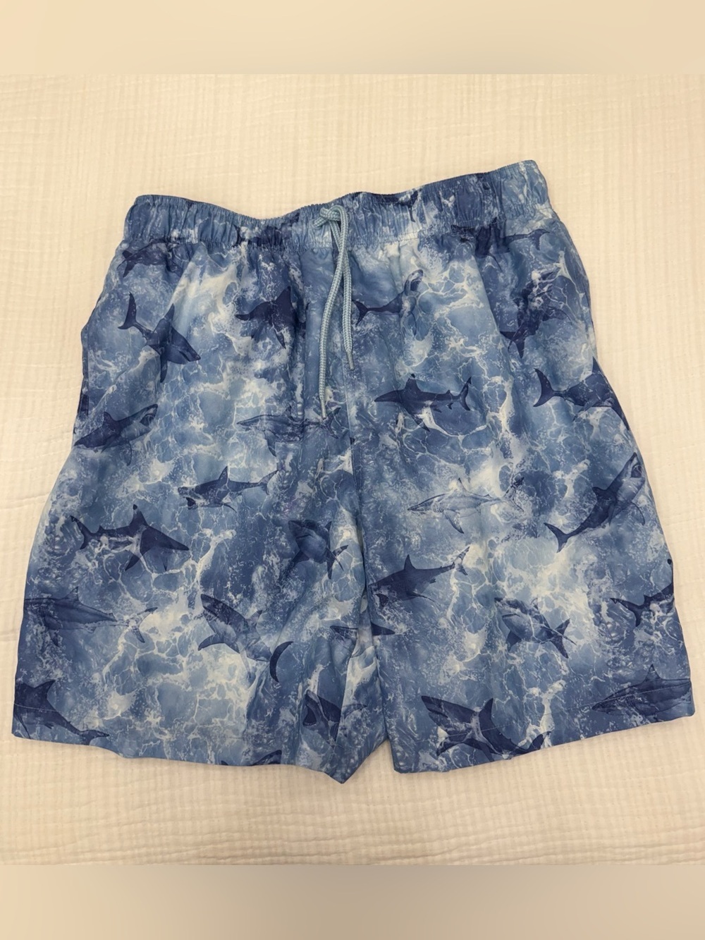 rokka & rolla blue shark swim trunks size medium
